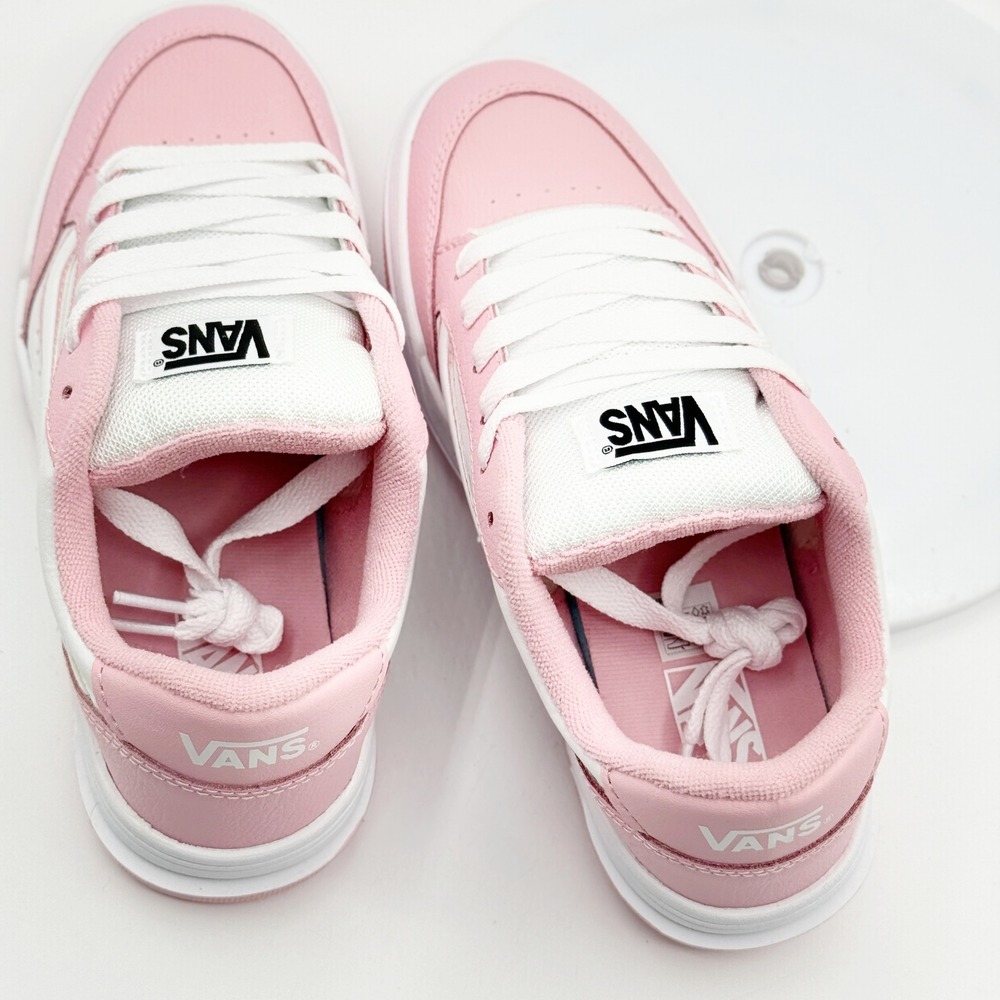 Vans Hylane Kids Size 4.5 Big Girls Pink/White NEW - Picture 9 of 10